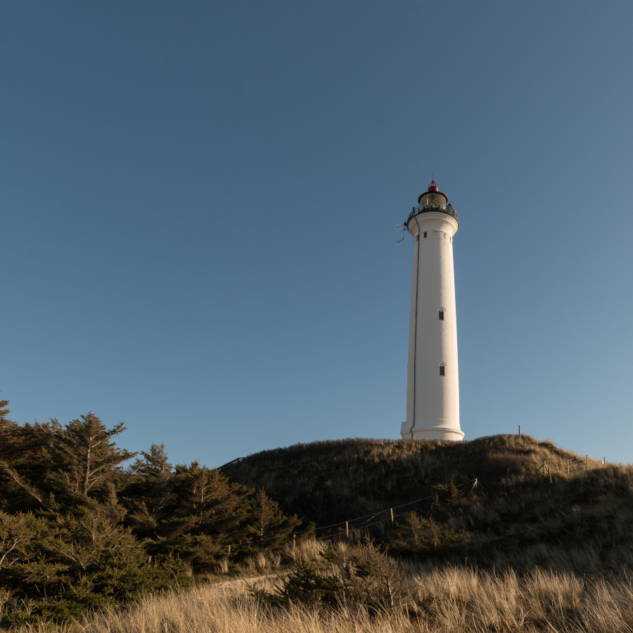 Lyngvig Lighthouse in Hvide Sande, Denmark The Lyngvig Lighthouse in Hvide Sande, Denmark